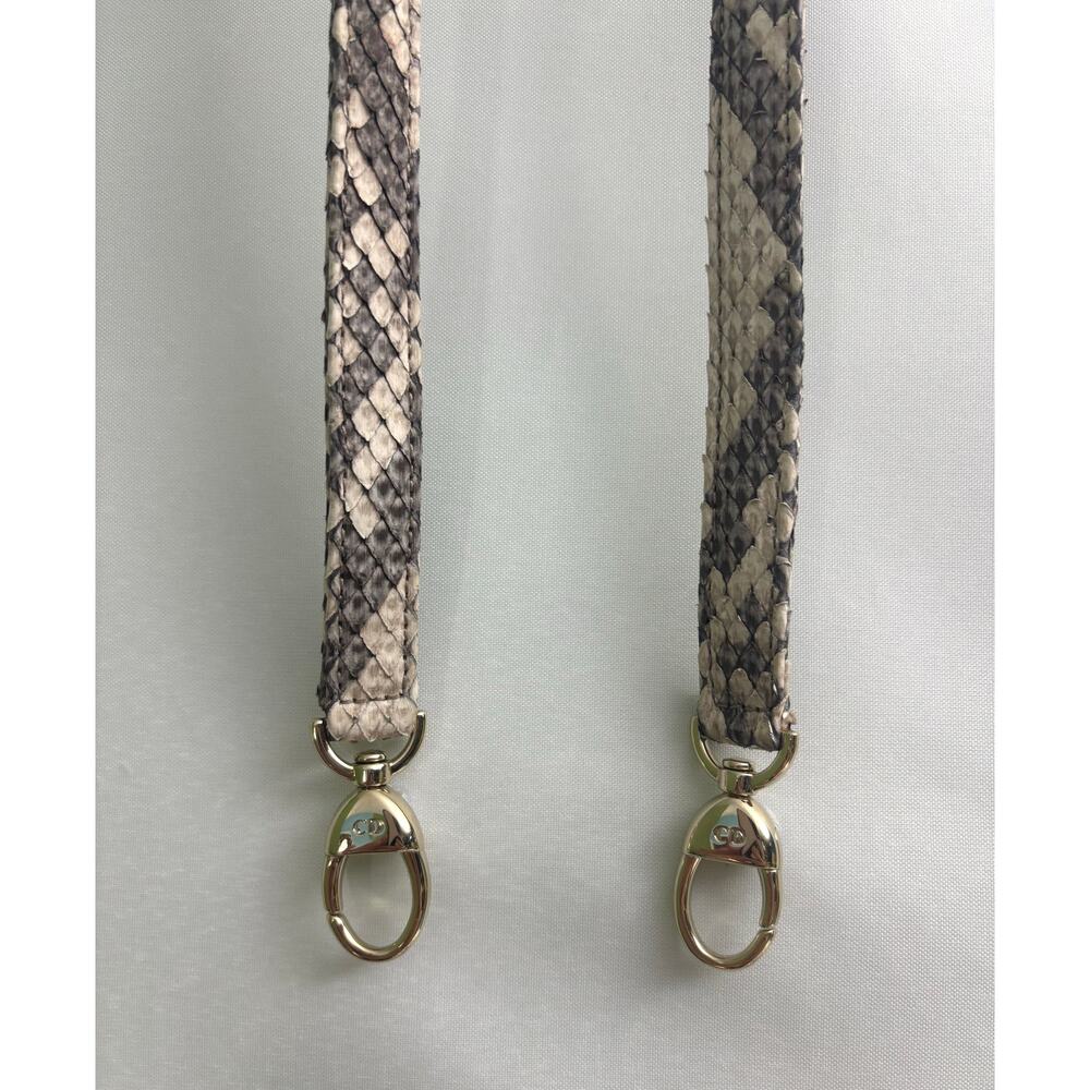 Christian Dior Gold Python Medium Lady Dior Bag S… - image 6